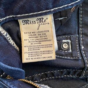 Miss Me Indigo Straight Jeans